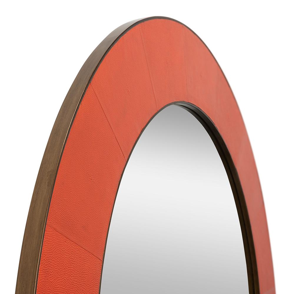 Sarreid Ltd - Judith Mirror,Shagreen,Orangeade - 54251-6 veiw 4