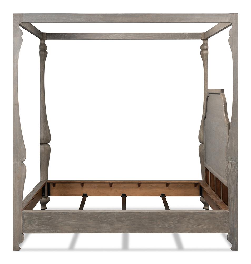 Sarreid Ltd - Madeline Bungalow Bed, King, Moonskin - 53286 veiw 8