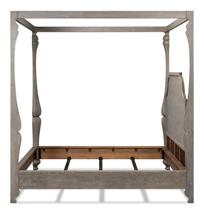 Sarreid Ltd - Madeline Bungalow Bed, King, Moonskin - 53286 veiw 8