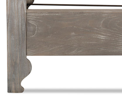 Sarreid Ltd - Madeline Bungalow Bed, King, Moonskin - 53286 veiw 9