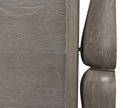 Sarreid Ltd - Madeline Bungalow Bed, King, Moonskin - 53286 veiw 10