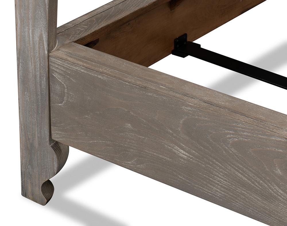 Sarreid Ltd - Madeline Bungalow Bed, King, Moonskin - 53286 veiw 12