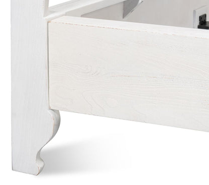 Sarreid Ltd - Madeline Bungalow Bed King Bungalow White - 53286-B veiw 6