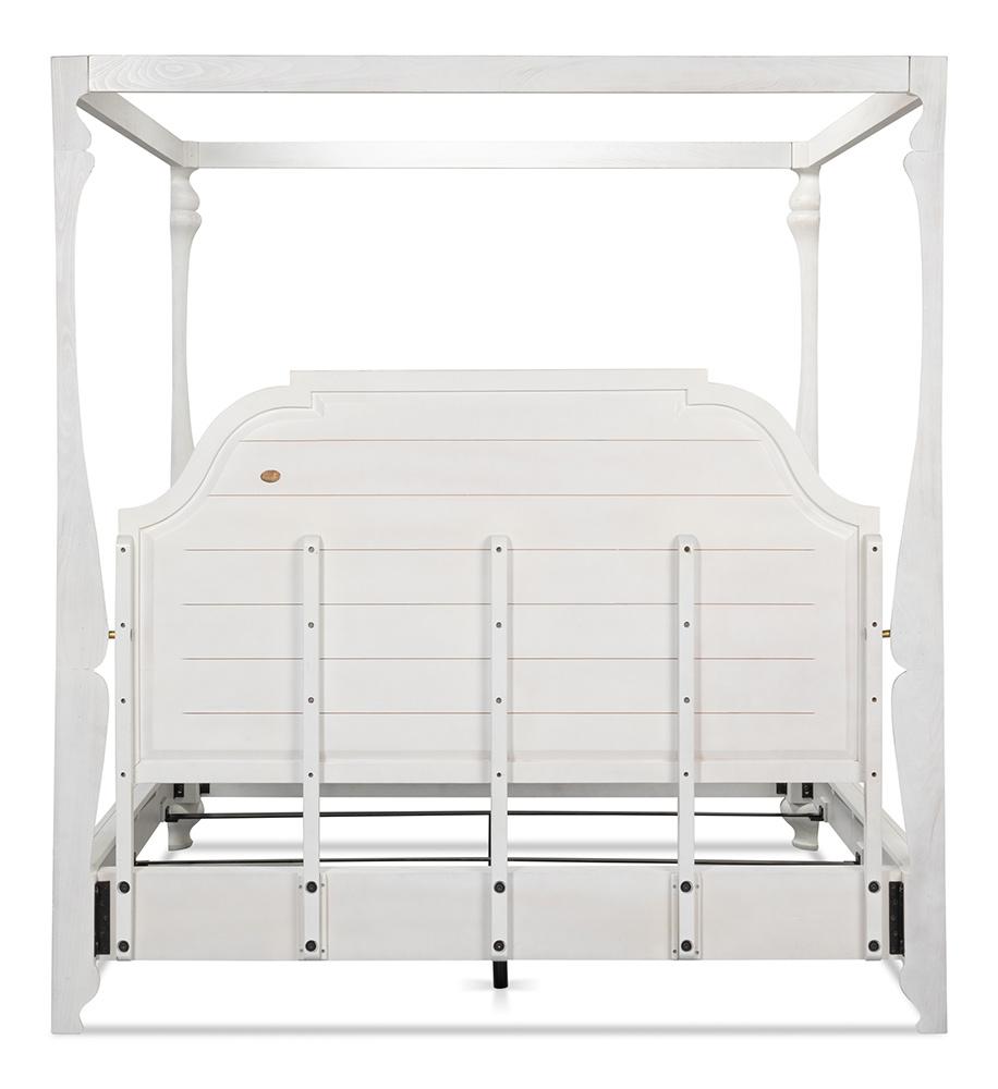 Sarreid Ltd - Madeline Bungalow Bed King Bungalow White - 53286-B veiw 9
