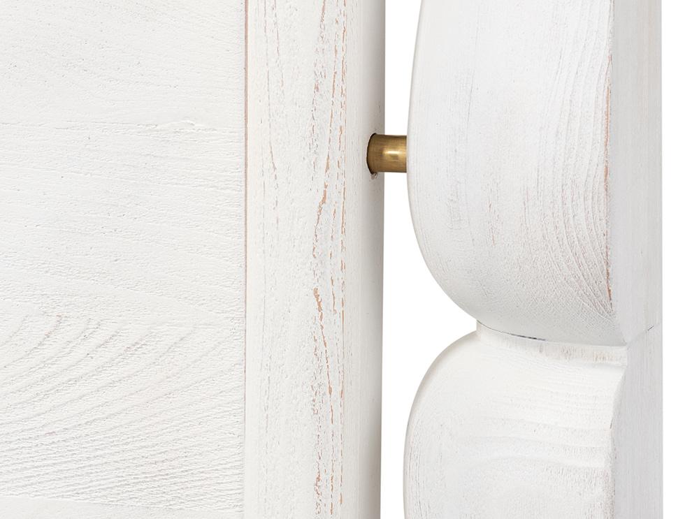 Sarreid Ltd - Madeline Bungalow Bed King Bungalow White - 53286-B veiw 12