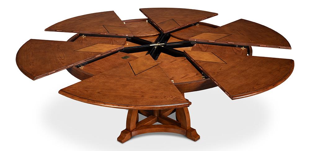 Sarreid Ltd - Austin Jupe Dining Table,Large,Walnut - 54231-OW veiw 7