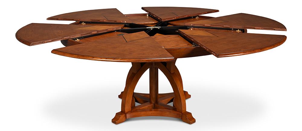 Sarreid Ltd - Austin Jupe Dining Table,Medium,Walnut - 54230-OW veiw 2