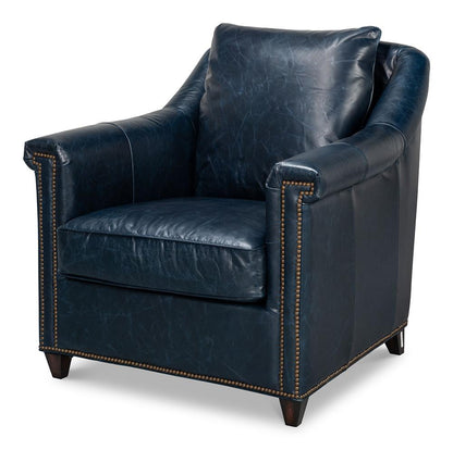 Sarreid Ltd - Vandike Arm Chair, Chateau Blue - 54194 veiw 1