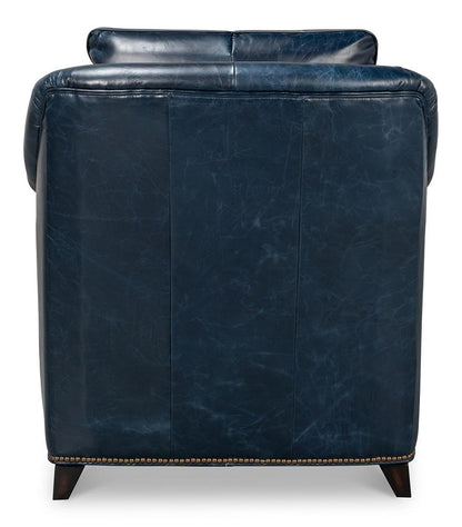 Sarreid Ltd - Vandike Arm Chair, Chateau Blue - 54194 veiw 4