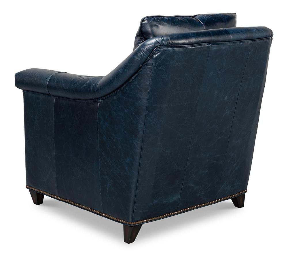 Sarreid Ltd - Vandike Arm Chair, Chateau Blue - 54194 veiw 5