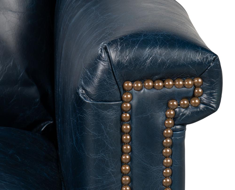 Sarreid Ltd - Vandike Arm Chair, Chateau Blue - 54194 veiw 9