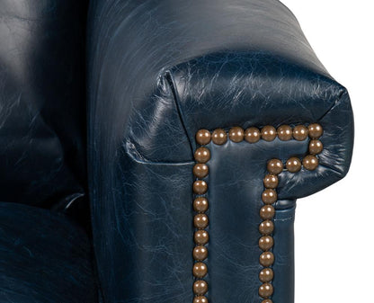 Sarreid Ltd - Vandike Arm Chair, Chateau Blue - 54194 veiw 9