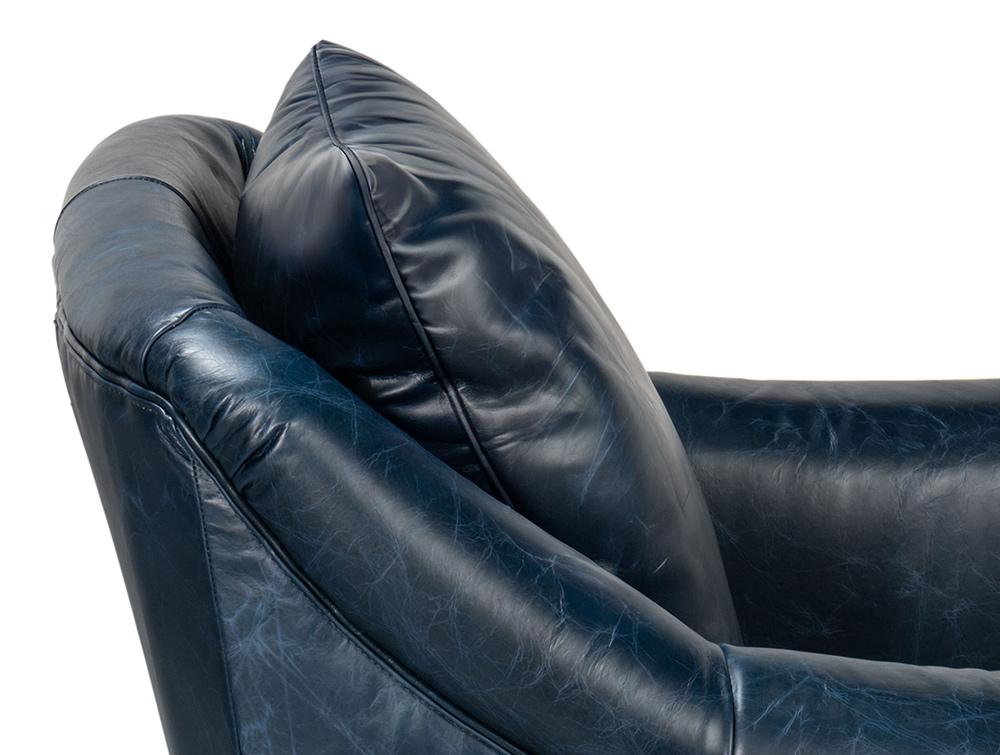 Sarreid Ltd - Vandike Arm Chair, Chateau Blue - 54194 veiw 11