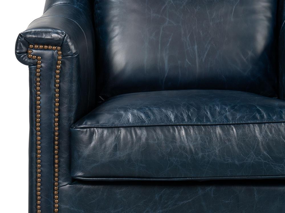 Sarreid Ltd - Vandike Arm Chair, Chateau Blue - 54194 veiw 12