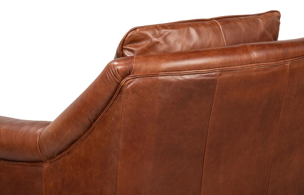 Sarreid Ltd - Vandike Arm Chair, Newark Brown - 54195 veiw 7