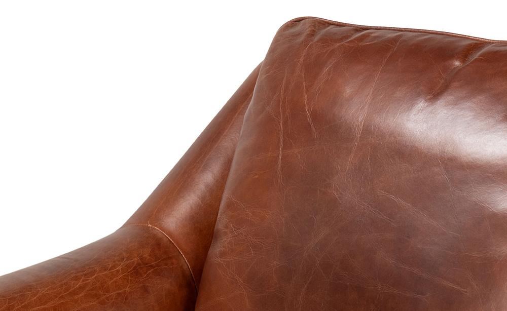 Sarreid Ltd - Vandike Arm Chair, Newark Brown - 54195 veiw 8