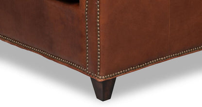 Sarreid Ltd - Vandike Arm Chair, Newark Brown - 54195 veiw 10