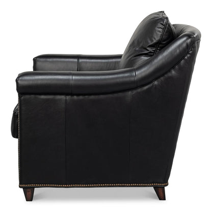 Sarreid Ltd - Vandike Arm Chair, Onyx Black - 54193 veiw 3