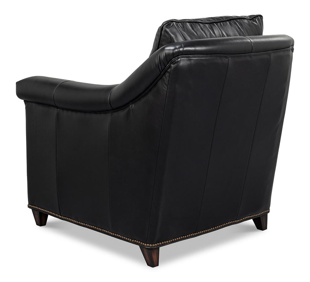 Sarreid Ltd - Vandike Arm Chair, Onyx Black - 54193 veiw 5