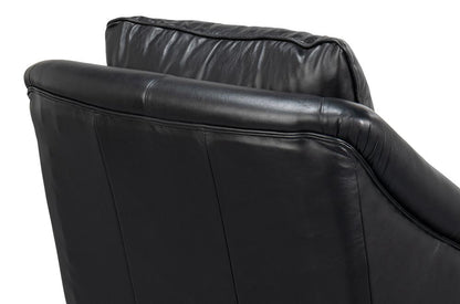 Sarreid Ltd - Vandike Arm Chair, Onyx Black - 54193 veiw 7