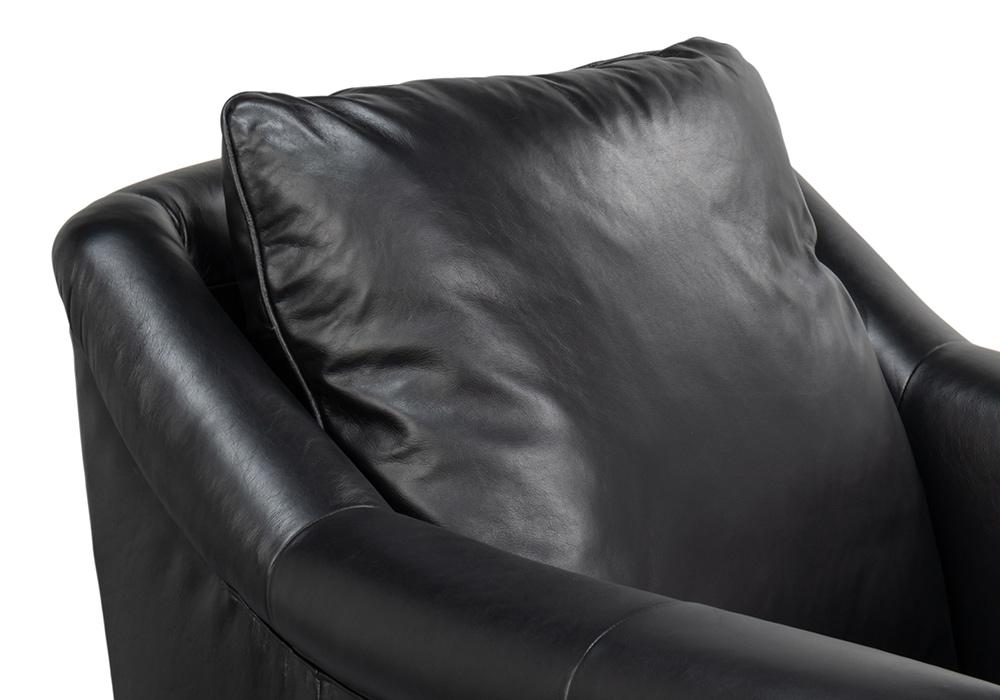 Sarreid Ltd - Vandike Arm Chair, Onyx Black - 54193 veiw 8