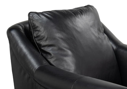 Sarreid Ltd - Vandike Arm Chair, Onyx Black - 54193 veiw 8