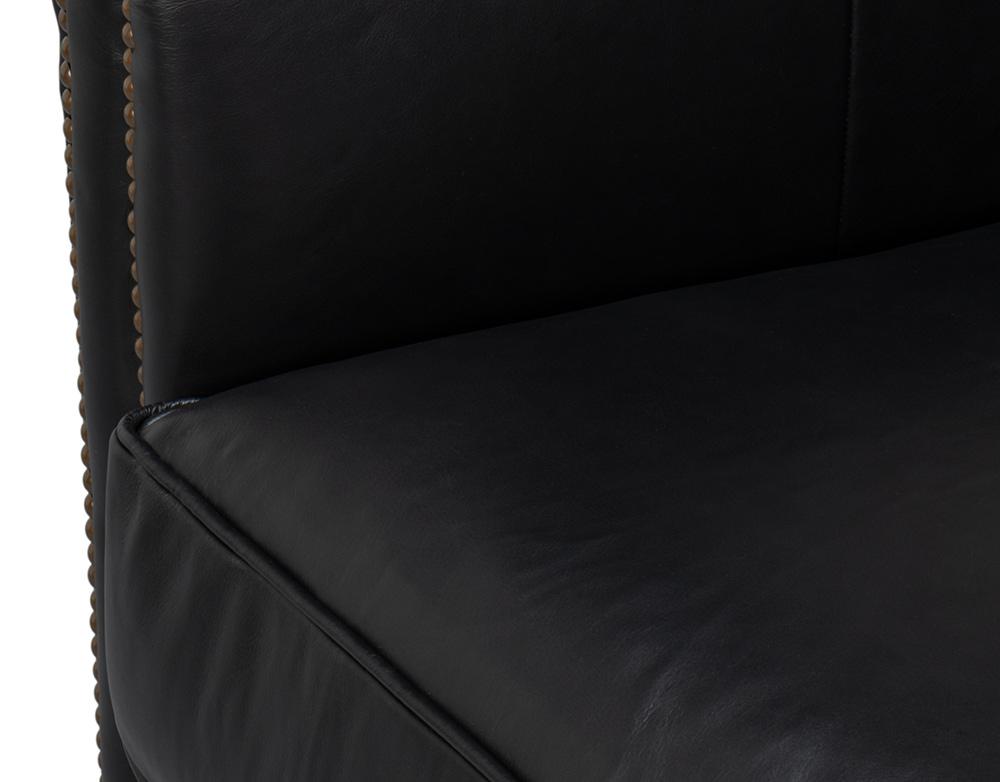 Sarreid Ltd - Vandike Arm Chair, Onyx Black - 54193 veiw 12