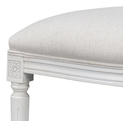 Sarreid Ltd - Hugo Oval Side Chair, Cortina White (Set of 2) - 54174 veiw 6