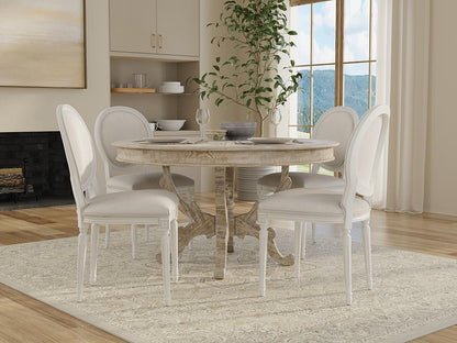 Sarreid Ltd - Hugo Oval Side Chair, Cortina White (Set of 2) - 54174 veiw 8