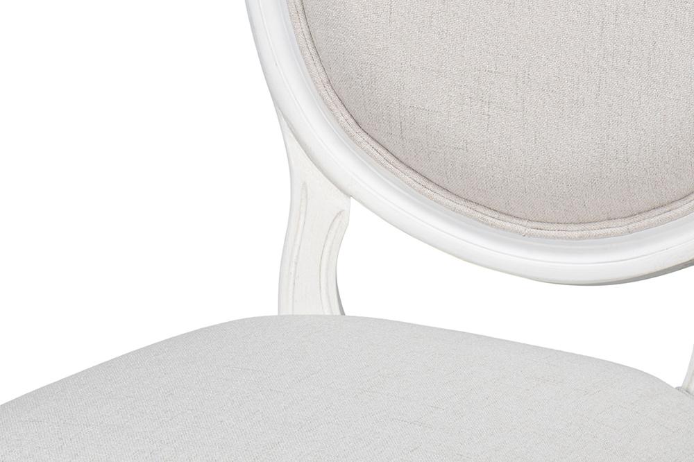 Sarreid Ltd - Hugo Oval Side Chair, Cortina White (Set of 2) - 54174 veiw 10