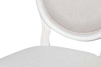Sarreid Ltd - Hugo Oval Side Chair, Cortina White (Set of 2) - 54174 veiw 10