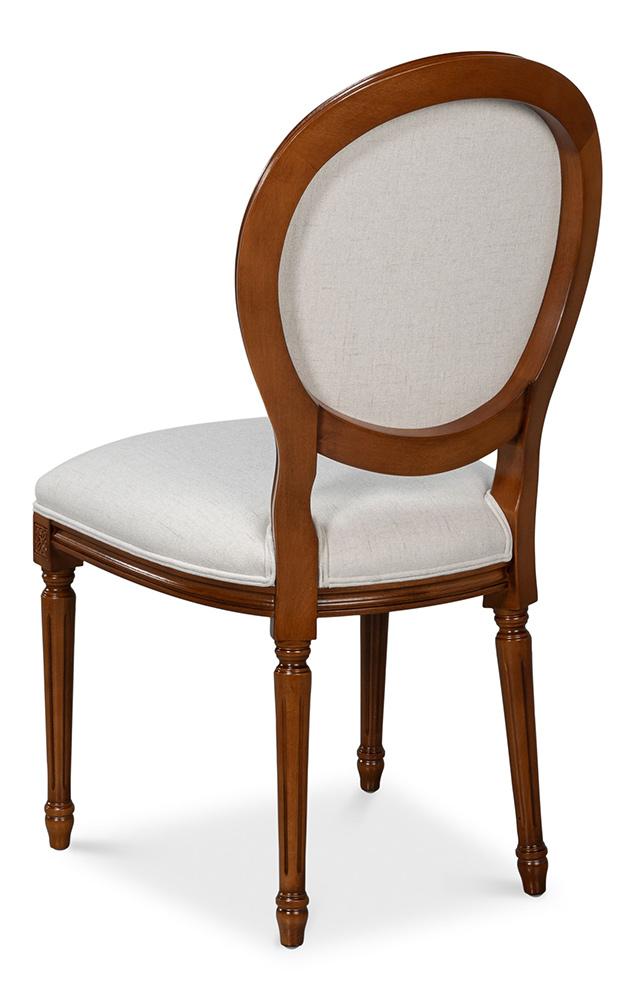Sarreid Ltd - Hugo Oval Side Chair, Old World Walnut (Set of 2) - 54178 veiw 5