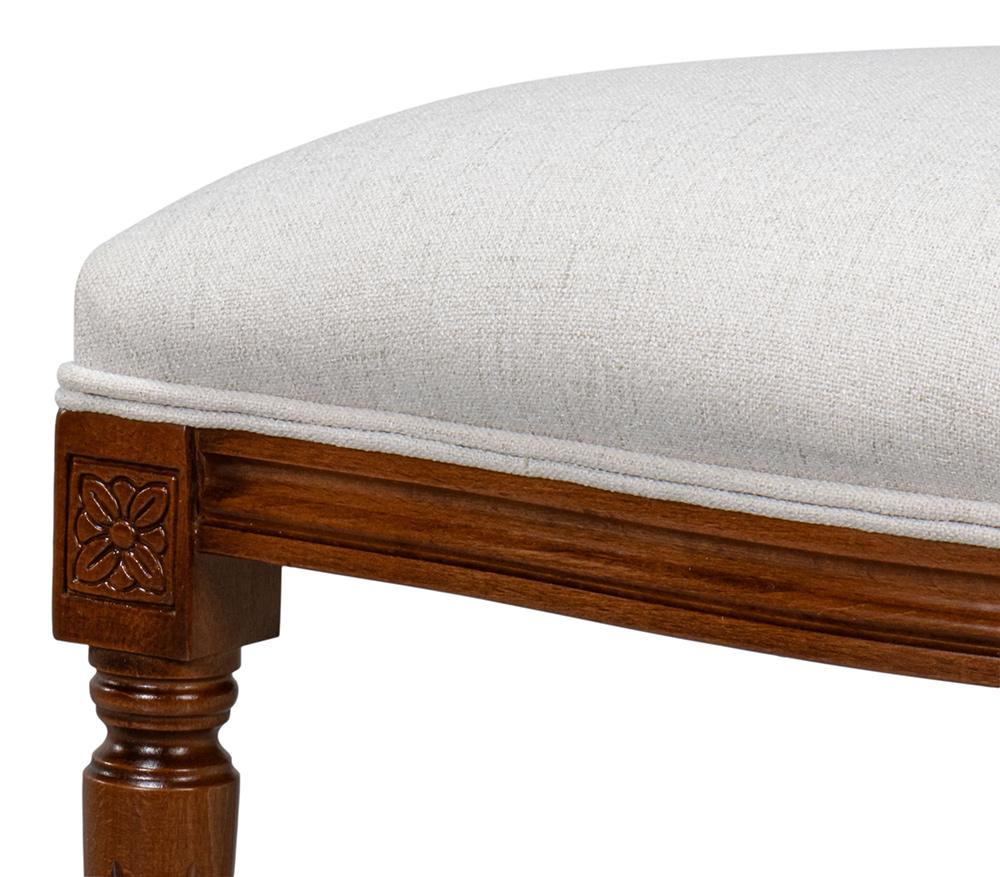 Sarreid Ltd - Hugo Oval Side Chair, Old World Walnut (Set of 2) - 54178 veiw 6