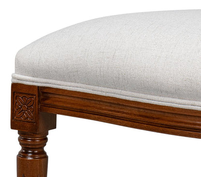 Sarreid Ltd - Hugo Oval Side Chair, Old World Walnut (Set of 2) - 54178 veiw 6