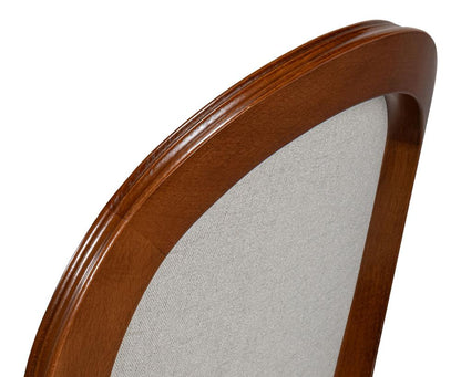 Sarreid Ltd - Hugo Oval Side Chair, Old World Walnut (Set of 2) - 54178 veiw 10