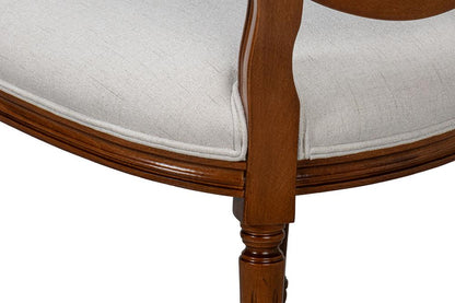 Sarreid Ltd - Hugo Oval Side Chair, Old World Walnut (Set of 2) - 54178 veiw 11