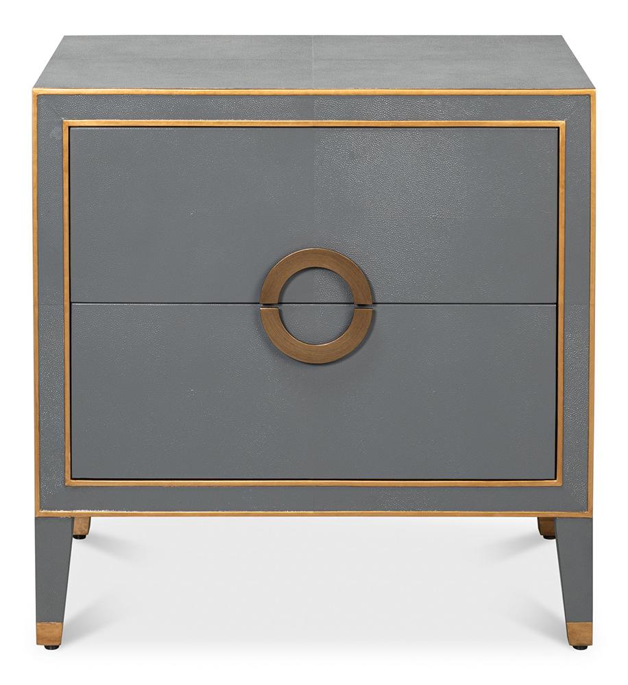 Sarreid Ltd - Gabriella Night Stand, Quiet Shade - 54001-1 veiw 2