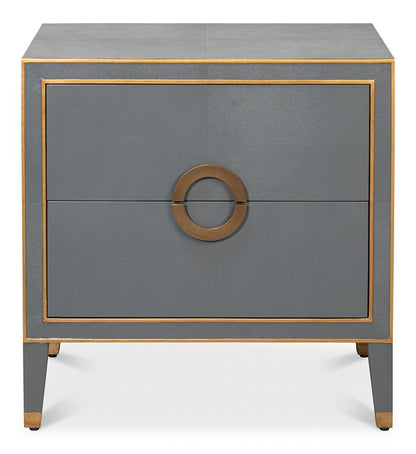 Sarreid Ltd - Gabriella Night Stand, Quiet Shade - 54001-1 veiw 2