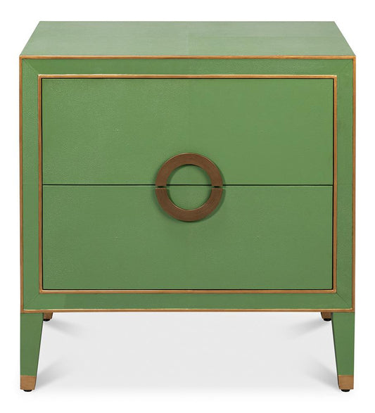 Sarreid Ltd - Gabriella Night Stand, Watercress - 54001-3 veiw 2