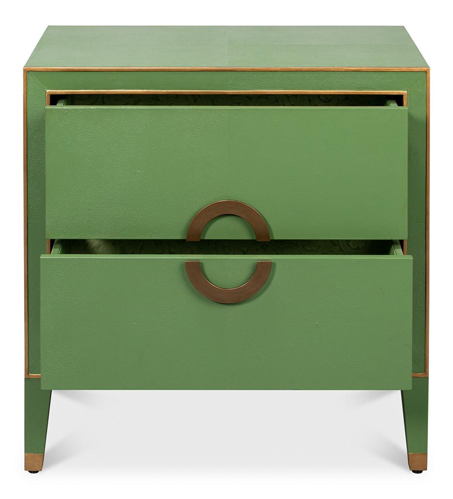 Sarreid Ltd - Gabriella Night Stand, Watercress - 54001-3 veiw 3