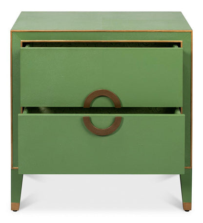 Sarreid Ltd - Gabriella Night Stand, Watercress - 54001-3 veiw 3
