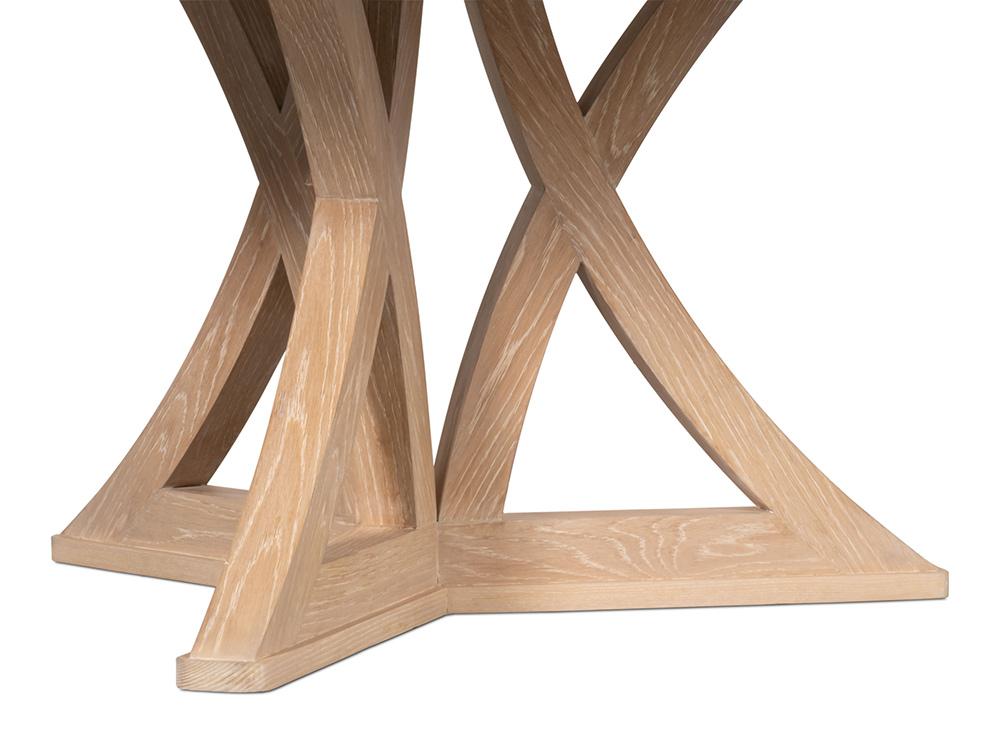 Sarreid Ltd - Casual Jupe Dining Table,Bleached Oak,M - 54196-BO veiw 11