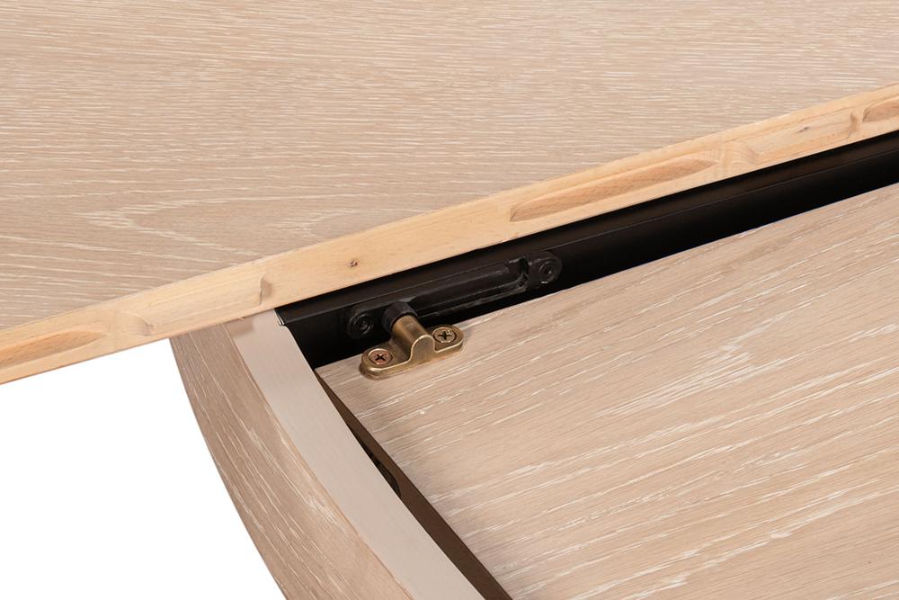 Sarreid Ltd - Casual Jupe Dining Table,Bleached Oak,M - 54196-BO veiw 12