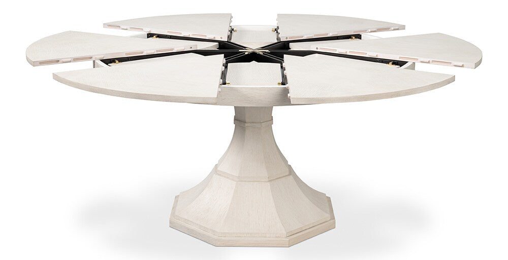 Sarreid Ltd - Giselle Jupe Table,Med, Working White - 54210-WW veiw 2