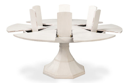 Sarreid Ltd - Giselle Jupe Table,Med, Working White - 54210-WW veiw 3