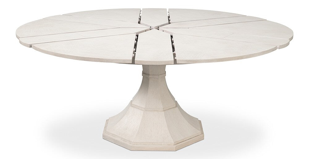 Sarreid Ltd - Giselle Jupe Table,Med, Working White - 54210-WW veiw 4