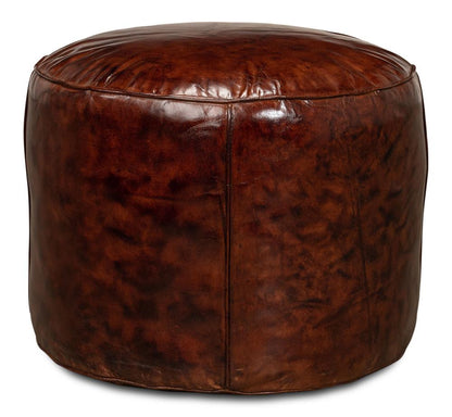 Sarreid Ltd - Soccerball Stool - Brown - 29377 veiw 3
