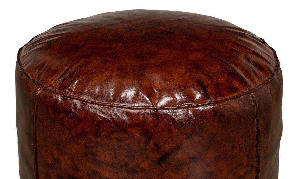 Sarreid Ltd - Soccerball Stool - Brown - 29377 veiw 4