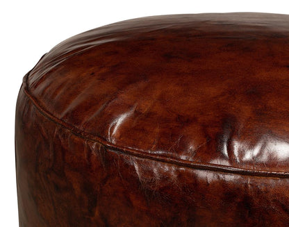 Sarreid Ltd - Soccerball Stool - Brown - 29377 veiw 6
