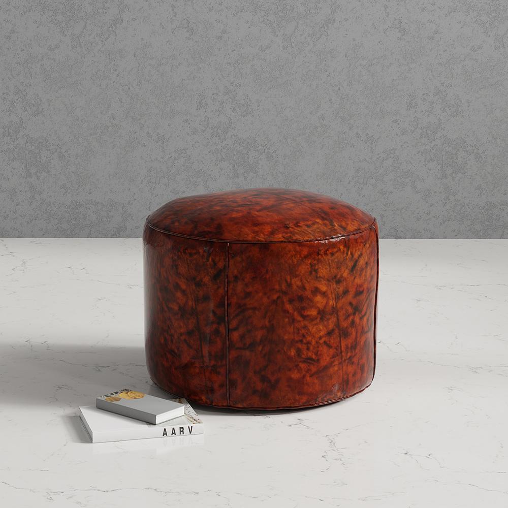 Sarreid Ltd - Soccerball Stool - Brown - 29377 veiw 7